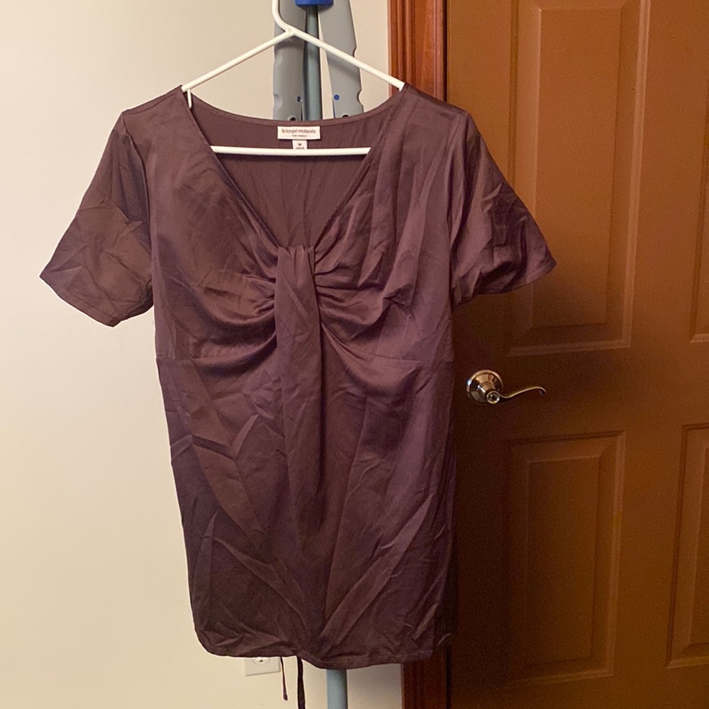 Liz Lange maternity brown top size M
